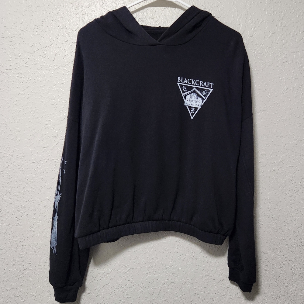 Blackcraft Cult Salem Witch House Cropped Hoodie Goth Witchy Shirt